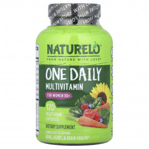 NATURELO, Мультивитамины One Daily, для женщин старше 50 лет, 120 вегетарианских капсул - описание | фото