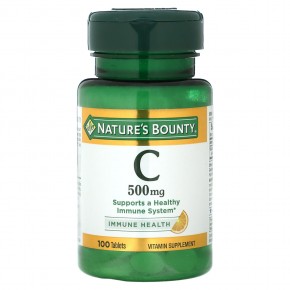 Nature's Bounty, витамин C, 500 мг, 100 таблеток в Москве - eco-herb.ru | фото