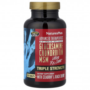 NaturesPlus, Advanced Therapeutics, глюкозамин, хондроитин и МСМ Ultra Rx-Joint®, 120 таблеток - описание | фото