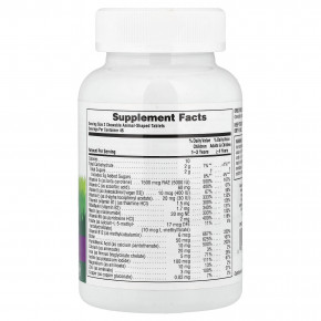 NaturesPlus, Animal Parade®, жевательные мультивитамины для детей, со вкусом винограда, 90 таблеток в форме животных в Москве - eco-herb.ru | фото