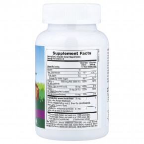 NaturesPlus, Animal Parade®, добавка для поддержки иммунитета, со вкусом тропических ягод, 90 таблеток в форме животных в Москве - eco-herb.ru | фото