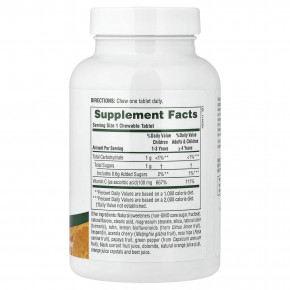 NaturesPlus, Chewable Orange Juice Jr®, витамин C, натуральный апельсин, 180 таблеток в Москве - eco-herb.ru | фото