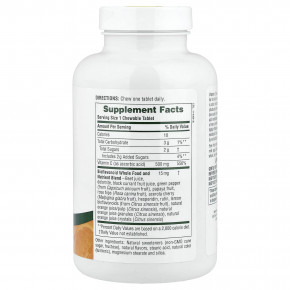 NaturesPlus, жевательный апельсиновый сок, витамин C, натуральный апельсин, 90 таблеток в Москве - eco-herb.ru | фото