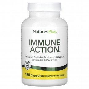 NaturesPlus, Иммуностимулирующее средство Immune Action, 120 растительных капсул в Москве - eco-herb.ru | фото