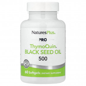 NaturesPlus, Масло черного тмина Pro ThymoQuin® 500, 60 капсул (500 мг в 1 капсуле) - описание | фото
