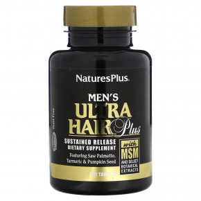 NaturesPlus, Men's Ultra Hair Plus, с МСМ и отборными растительными экстрактами, 60 таблеток в Москве - eco-herb.ru | фото