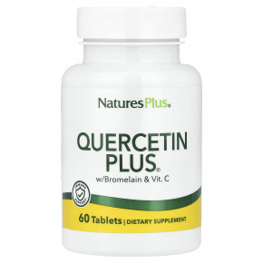 NaturesPlus, Quercetin Plus® с бромелаином и витамином C, 60 таблеток - описание | фото