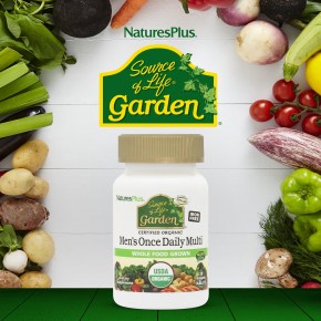 NaturesPlus, Source of Life Garden, мультивитамины для мужчин для приема один раз в день, 30 веганских таблеток в Москве - eco-herb.ru | фото