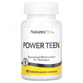 NaturesPlus, Source of Life, Power Teen, питательная добавка для подростков, 90 таблеток - описание