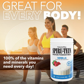 NaturesPlus, Spiru-Tein®, протеиновый порошок, со вкусом ванили, 960 г (2,12 фунта) в Москве - eco-herb.ru | фото
