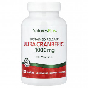 NaturesPlus, Ultra Cranberry™, продукт с длительным высвобождением, 120 таблеток - описание | фото