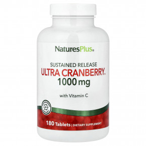NaturesPlus, Ultra Cranberry™, таблетки с длительным высвобождением, 180 таблеток - описание | фото