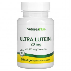NaturesPlus, Ultra Lutein, лютеин с зеаксантином, 20 мг, 60 капсул в Москве - eco-herb.ru | фото