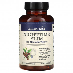 NatureWise, NightTime Slim, для мужчин и женщин, 60 вегетарианских капсул в Москве - eco-herb.ru | фото