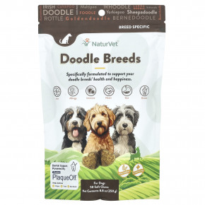 NaturVet, Doodle Breeds, For Dogs, Hickory Smoked Bacon, 50 Soft Chews, 8.8 oz (250 g) в Москве - eco-herb.ru | фото