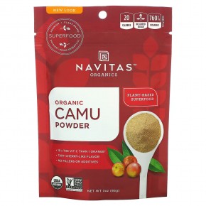 Navitas Organics, Organic Camu Powder, 85 г (3 унции) в Москве - eco-herb.ru | фото