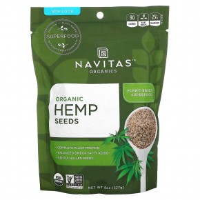 Navitas Organics, Organic Hemp Seeds, 8 oz (227 g) в Москве - eco-herb.ru | фото