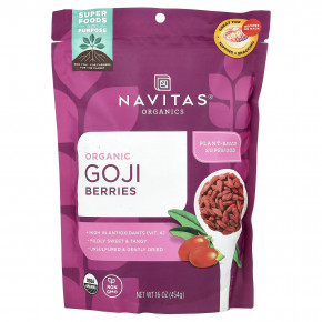 Navitas Organics, Органические ягоды годжи, 16 унц. (454 г) - описание