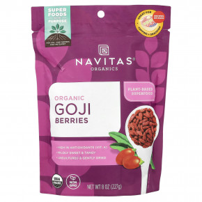 Navitas Organics, Органические ягоды годжи, 227 г (8 унций) - описание