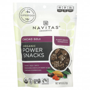 Navitas Organics, Органические Power Snacks, како и годжи, 227 г (8 унций) - описание