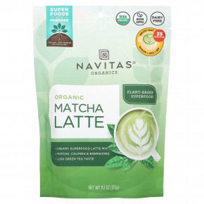 Navitas Organics, Органический латте матча, 315 г (11,1 унции) - описание | фото