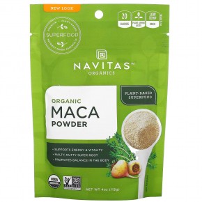 Navitas Organics, Органический порошок Maca Powder, 113 г в Москве - eco-herb.ru | фото