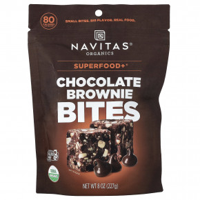 Navitas Organics, Superfood+®, шоколадные батончики, 227 г (8 унций) - описание | фото