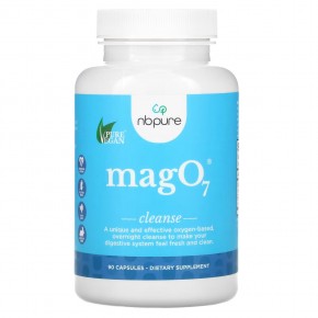 NB Pure, MagO7, средство для чистки и детоксикации пищеварительного тракта, 90 капсул - описание