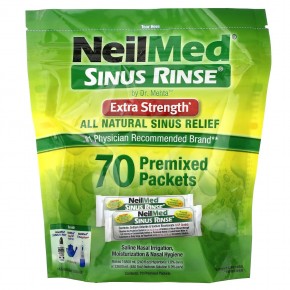 NeilMed, Sinus Rinse, Extra Strength, 70 пакетиков с готовой смесью в Москве - eco-herb.ru | фото