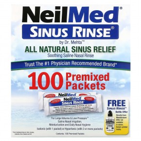 NeilMed, Sinus Rinse, натуральное средство для промывания носа, 100 пакетиков в Москве - eco-herb.ru | фото