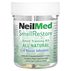 NeilMed, Smell Restore, набор для тренировки обоняния, 4 носовых ингалятора, 0,99 г (0,035 унции) каждый в Москве - eco-herb.ru | фото