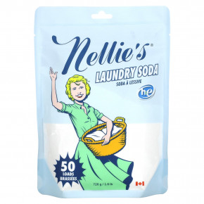 Nellie's, Сода для стирки, без отдушек, 50 порций, 726 г (1,6 фунта) - описание