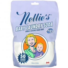 Nellie's, сода для стирки детских вещей, 50 загрузок, 726 г (1,6 фунта) в Москве - eco-herb.ru | фото