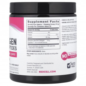 NeoCell, пептиды коллагена от животных травяного откорма, с нейтральным вкусом, 200 г (7 унций) в Москве - eco-herb.ru | фото