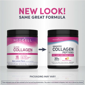 NeoCell, пептиды коллагена от коров травяного откорма, со вкусом ягод и лимона, 190 г (6,7 унции) в Москве - eco-herb.ru | изображение NeoCell, пептиды коллагена от коров травяного откорма, со вкусом ягод и лимона, 190 г (6,7 унции) в Москве - eco-herb.ru | фото