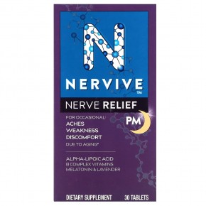 Nervive, Nerve Relief, PM, 30 таблеток в Москве - eco-herb.ru | фото