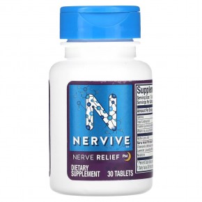 Nervive, Nerve Relief, PM, 30 таблеток в Москве - eco-herb.ru | фото