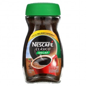 Nescafé, Clasico, растворимый кофе без кофеина, темная обжарка, без кофеина, 200 г (7 унций) в Москве - eco-herb.ru | фото