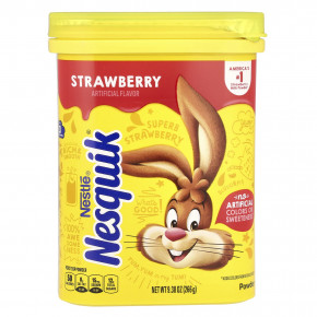 Nesquik, Nestle® в порошке, со вкусом клубники, 266 г (9,38 унции) в Москве - eco-herb.ru | фото