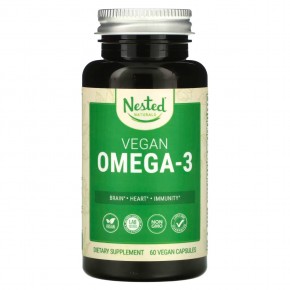 Nested Naturals, Vegan Omega-3, 60 Vegan Capsules в Москве - eco-herb.ru | фото