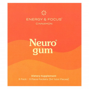 NeuroGum, Energy & Focus, корица, 6 пакетиков по 9 шт. в Москве - eco-herb.ru | изображение NeuroGum, Energy & Focus, корица, 6 пакетиков по 9 шт. в Москве - eco-herb.ru | фото