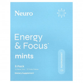 NeuroGum, мятные конфеты, энергия и концентрация, перечная мята, 6 пакетиков по 12 шт. в Москве - eco-herb.ru | изображение NeuroGum, мятные конфеты, энергия и концентрация, перечная мята, 6 пакетиков по 12 шт. в Москве - eco-herb.ru | фото