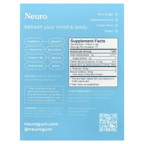 NeuroGum, мятные конфеты, энергия и концентрация, перечная мята, 6 пакетиков по 12 шт. в Москве - eco-herb.ru | изображение NeuroGum, мятные конфеты, энергия и концентрация, перечная мята, 6 пакетиков по 12 шт. в Москве - eco-herb.ru | фото