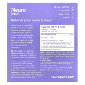 NeuroGum, NeuroMints, сон и восстановление, со вкусом ягодного ассорти, 6 пакетиков, 12 мятных конфет Meltaway в Москве - eco-herb.ru | фото