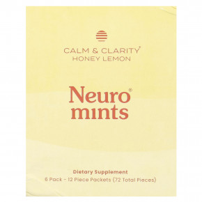 NeuroGum, NeuroMints, спокойствие и ясность, с медом и лимоном, 6 пакетиков по 12 шт. в Москве - eco-herb.ru | изображение NeuroGum, NeuroMints, спокойствие и ясность, с медом и лимоном, 6 пакетиков по 12 шт. в Москве - eco-herb.ru | фото