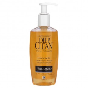 Neutrogena, Deep Clean, очищающее средство для лица, для нормальной и жирной кожи, 200 мл (6,7 жидк. Унции) в Москве - eco-herb.ru | фото