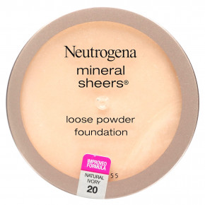 Neutrogena, Mineral Sheers рассыпчатая основа, натуральная слоновая кость 20, 5,5 г (0,19 унции) в Москве - eco-herb.ru | фото