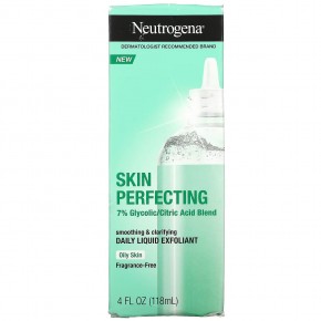 Neutrogena, Skin Perfecting, жидкий эксфолиант для ежедневного применения, для жирной кожи, без отдушек, 118 мл (4 жидк. Унции) в Москве - eco-herb.ru | фото
