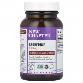 New Chapter, Berberine, 1,000 mg, 60 Vegan Tablets (500 mg per Tablet) в Москве - eco-herb.ru | фото