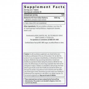 New Chapter, Berberine, 60 Vegan Tablets (500 mg per Tablet) в Москве - eco-herb.ru | фото